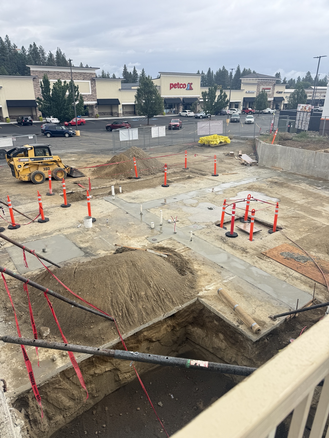 Commercial excavation and foundation layout