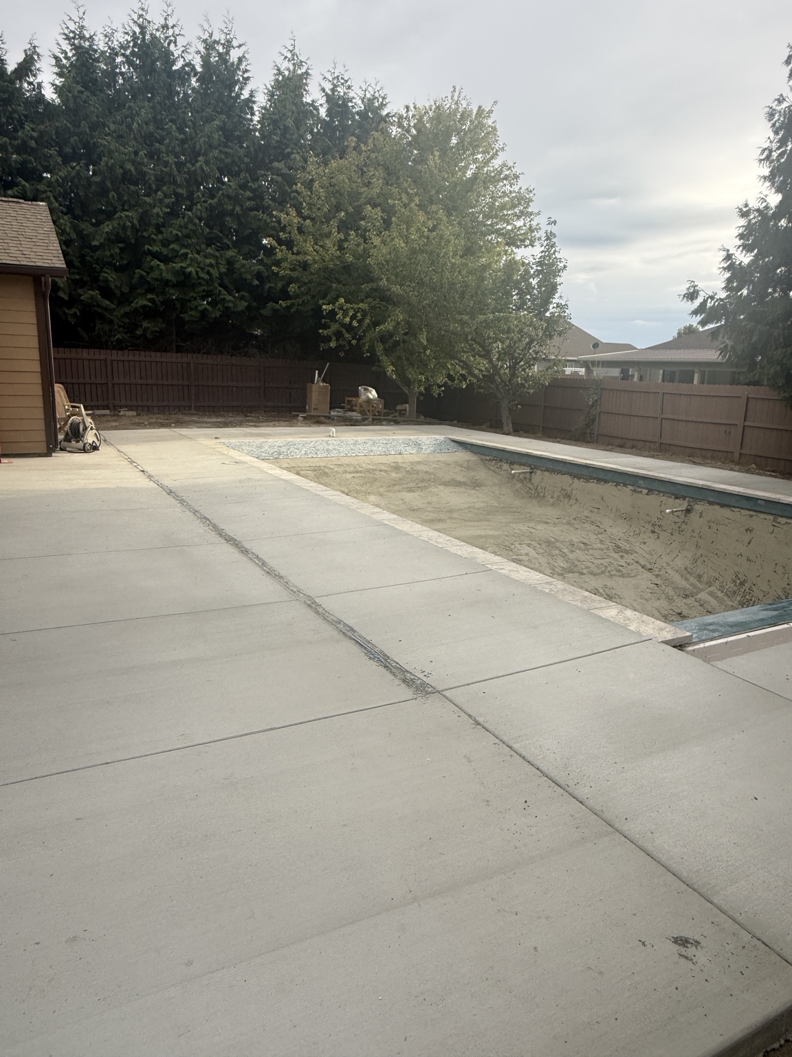 Completed residential pool deck