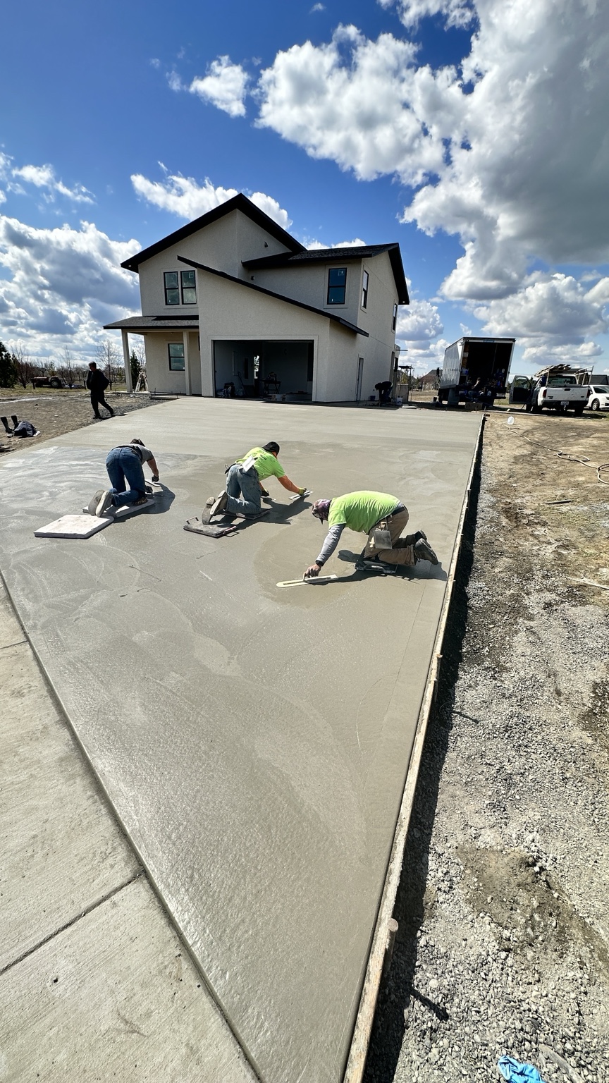 Large residential slab finishing