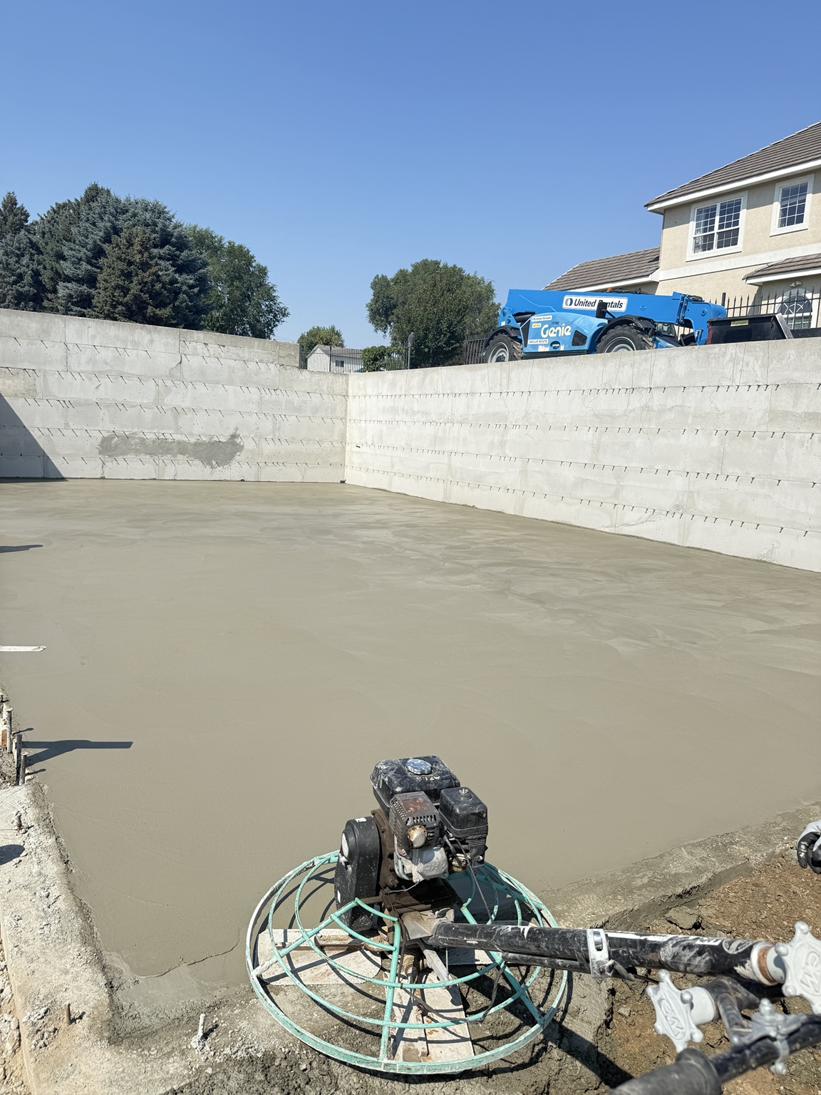 Fresh slab finishing